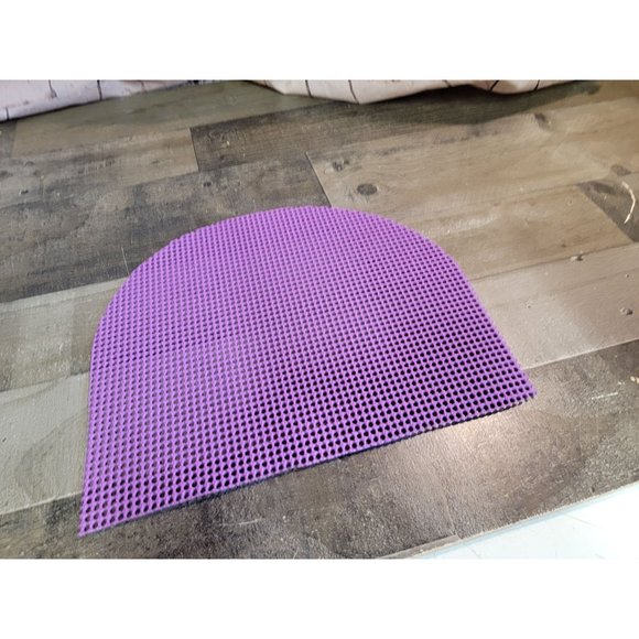 Purple Non slip table shelf placemat decor half oval - Picture 3 of 4